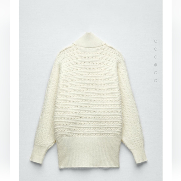 Zara Bow Collar Knit Sweater - Picture 4 of 5